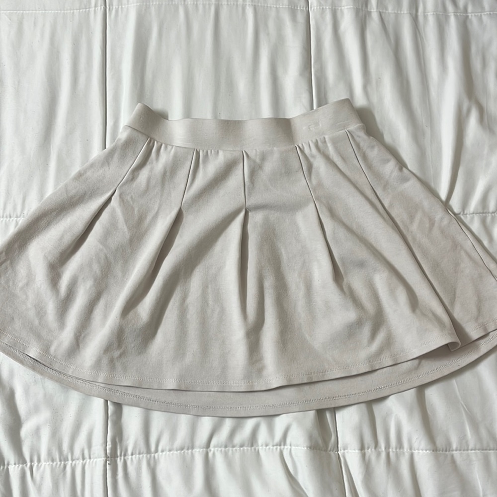white skirt
